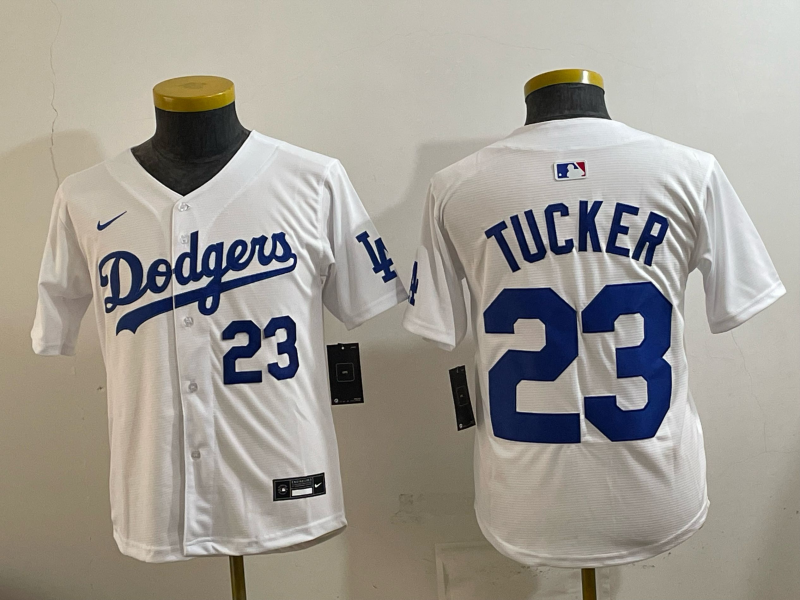 youth 2026 Los Angeles Dodgers #23 Tucker White Game Nike MLB Jersey 002